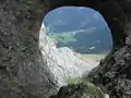 Œil de Bentanetan et vue depuis cet œil.