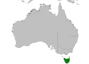 Description de l'image Dasyurus viverrinus distribution map.PNG.