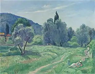 Oliviers dans l'après-midi à Cannes (1916), The Atheneum[réf. incomplète]