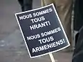 Affiche en honneur de Dink.