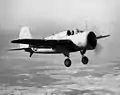 Naval Aircraft Factory SBN-1 du Torpedo Squadron 8 (VT-8) en vol (1941).