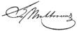 Signature de Klemens Wenzel von Metternich