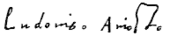 signature de L'Arioste