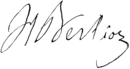 Signature de Hector Berlioz