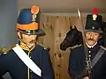 Un des nombreux uniformes exposés dans les casernes.